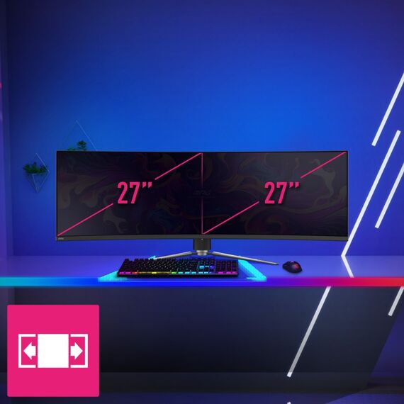 MSI MPG 491CQPDE QD-OLED Computerbildschirm 124,5 cm (49") 5120 x 1440 Pixel Dual QHD Schwarz, 7 image