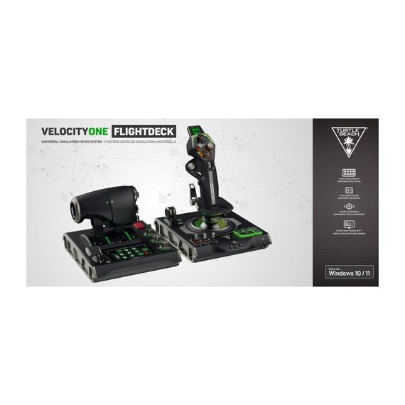 Turtle Beach VelocityOne Flightdeck - Universeller HOTAS-Simulation-Joystick & Schubhebel mit Touch-Display, integriertem HUD & kontaktlosen Sensoren für Luft & Weltraumkämpfe - für Windows 10/11, 7 image