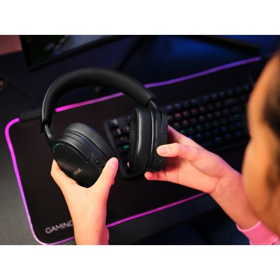 Trust GXT 491 Fayzo Kopfhörer Verkabelt & Kabellos Kopfband Gaming USB Typ-C Bluetooth Schwarz, 11 image