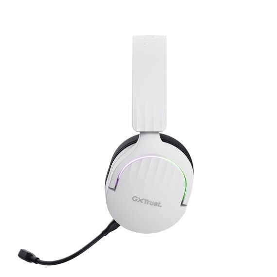 Trust GXT 491W FAYZO Kopfhörer Verkabelt & Kabellos Kopfband Gaming USB Typ-C Bluetooth Schwarz, Weiß, 6 image