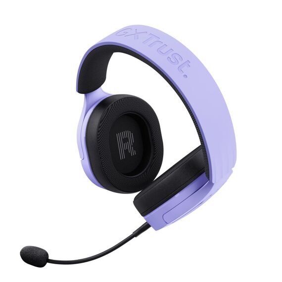 Trust GXT 491P FAYZO Kopfhörer Verkabelt & Kabellos Kopfband Gaming USB Typ-A Bluetooth Schwarz, Violett, 6 image