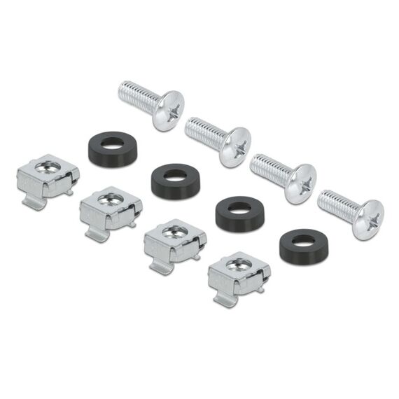 DeLOCK 19″ Schutzschalterleiste mit Abdeckung und Hutschiene 3 HE Metall grau, 4 image