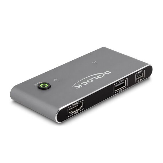 DeLOCK USB-C KVM Switch zu HDMI 8K 60 Hz mit USB 2.0