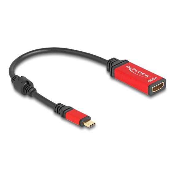 DeLOCK USB Type-C zu HDMI Adapter (DP Alt Mode) 8K 60 Hz mit HDR Funktion rot, 2 image