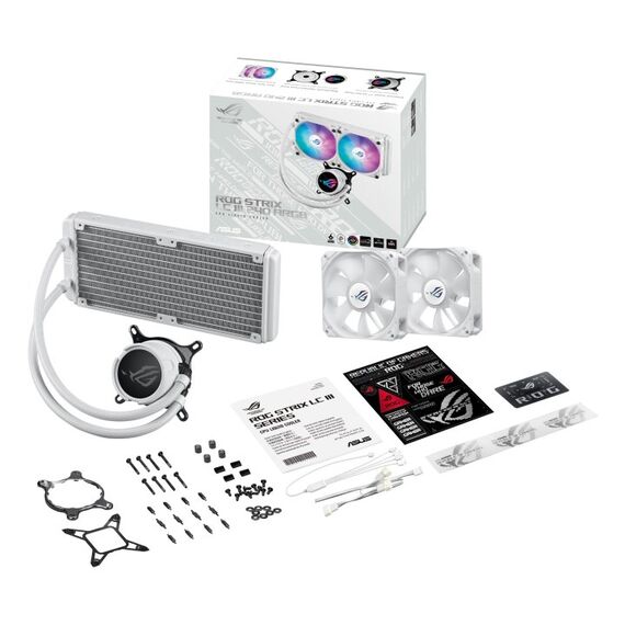 ASUS ROG Strix LC III 240 ARGB White Edition Prozessor All-in-One-Flüssigkeitskühler 12 cm Weiß, 8 image
