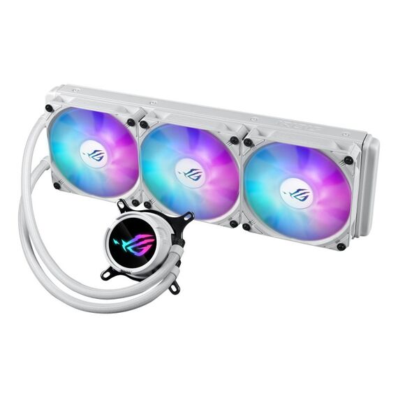 ASUS ROG Strix LC III 360 ARGB White Edition Prozessor All-in-One-Flüssigkeitskühler 12 cm Weiß, Farbe: Weiß