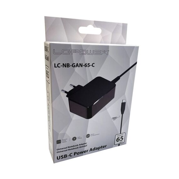 LC-Power LC-NB-GAN-65-C Ladegerät für Mobilgeräte Laptop Schwarz AC Drinnen, 6 image