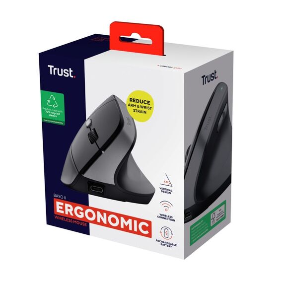 Trust Bayo II Maus Medizinisch Rechts RF Wireless Optisch 2400 DPI, 3 image