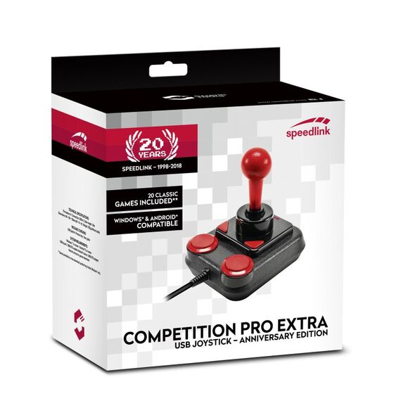 SPEEDLINK Competition Pro Extra Schwarz, Rot USB 1.1 Joystick Analog Android, PC, 3 image