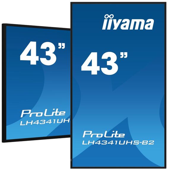 iiyama LH4341UHS-B2 Signage-Display 108 cm (42.5") LCD 500 cd/m² 4K Ultra HD Eingebauter Prozessor Android 8.0 24/7
