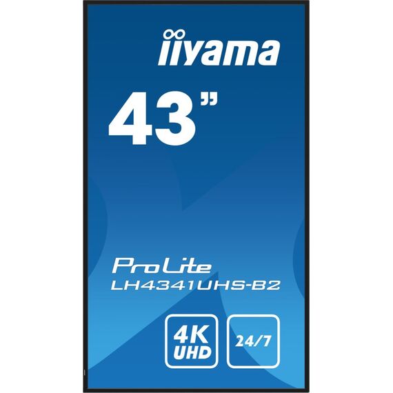 iiyama LH4341UHS-B2 Signage-Display 108 cm (42.5") LCD 500 cd/m² 4K Ultra HD Eingebauter Prozessor Android 8.0 24/7, 3 image