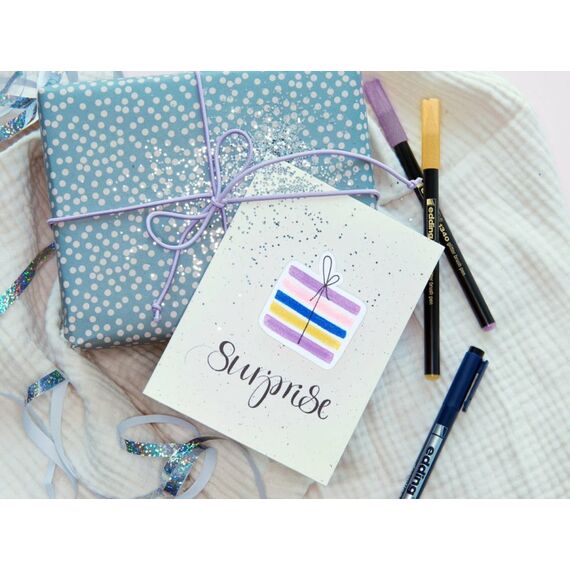 Edding 4-1340-4-3 Filzstift Blau, Ocker, Pink, Violett 1 Stück(e), 5 image