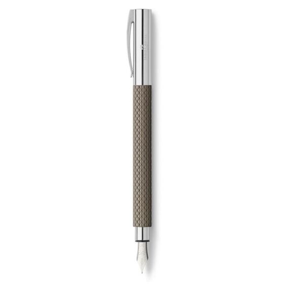 Faber-Castell Ambition OpArt Füllfederhalter Kartuschenfüllsystem Chrom, Sand 1 Stück(e), 2 image
