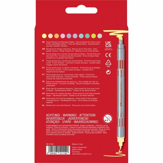Faber-Castell 151112 Fineliner Gemischte Farben 10 Stück(e)