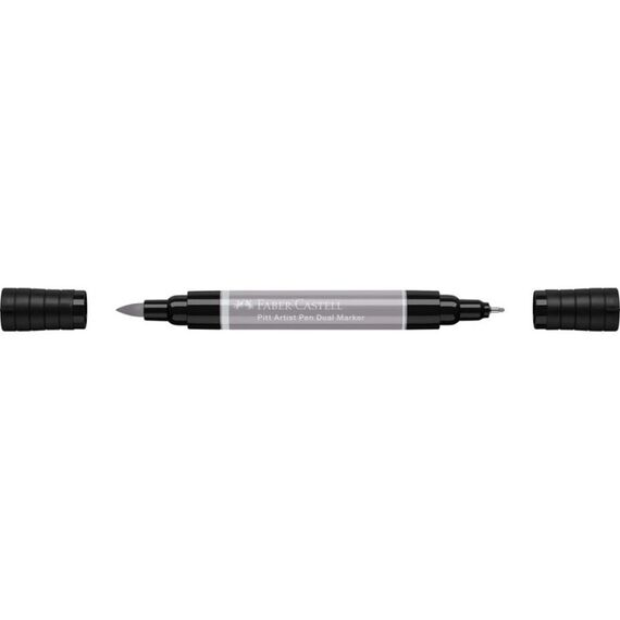 Faber-Castell Pitt Artist Pen Dual Marker Fineliner Fein / Mittel Hellgrau