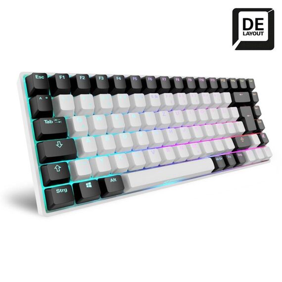 Sharkoon SKILLER SGK50 S3 Tastatur Gaming USB QWERTZ Deutsch Weiß