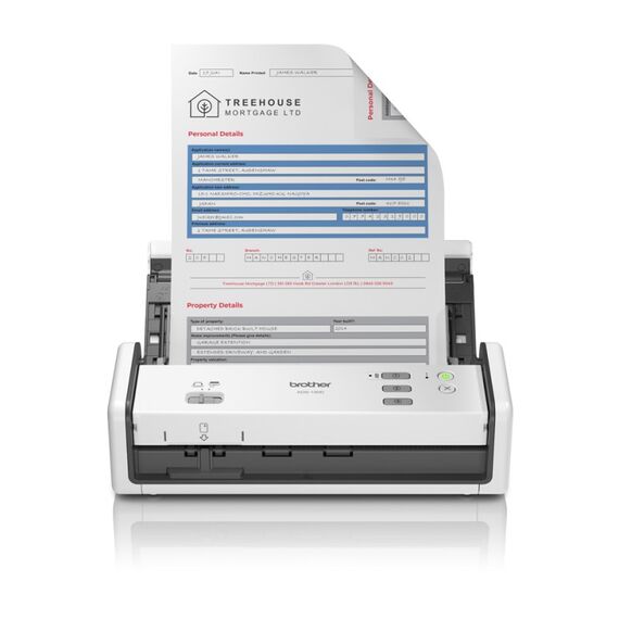 Brother ADS-1300 Scanner ADF-Scanner 600 x 600 DPI A4 Weiß