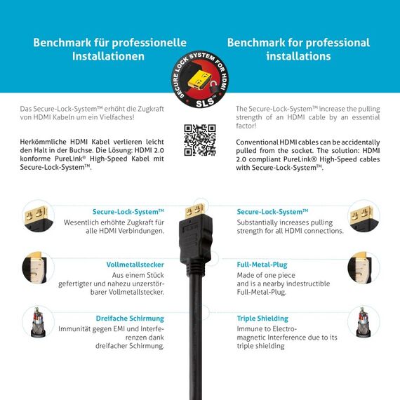PureLink PI1005-200 HDMI-Kabel 20 m HDMI Typ A (Standard) Schwarz, Farbe: Schwarz, Länge: 20 m, 4 image