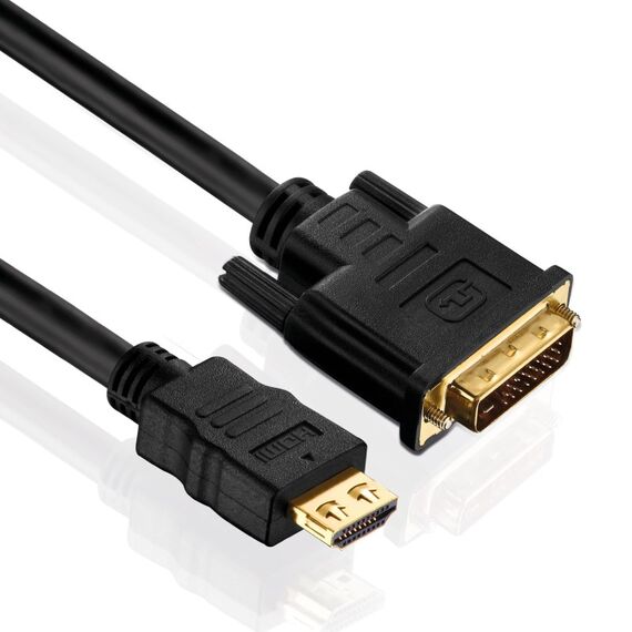 PureLink PI3000-100 Videokabel-Adapter 10 m HDMI Typ A (Standard) DVI-D Schwarz, Farbe: Schwarz, Länge: 10 m, 2 image