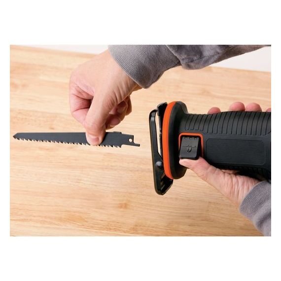 Black & Decker BDCR18N-XJ Säbelsäge 3000 SPM Schwarz, Orange, 4 image