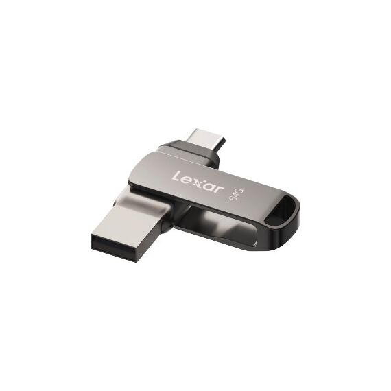 Lexar JumpDrive Dual Drive D400 USB-Stick 64 GB USB Type-A / USB Type-C 3.2 Gen 1 (3.1 Gen 1) Silber, Kapazität: 64 GB, 2 image