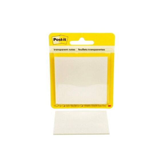 Post-It 600-TRSPT Klebezettel Quadratisch Transparent 36 Blätter Selbstklebend