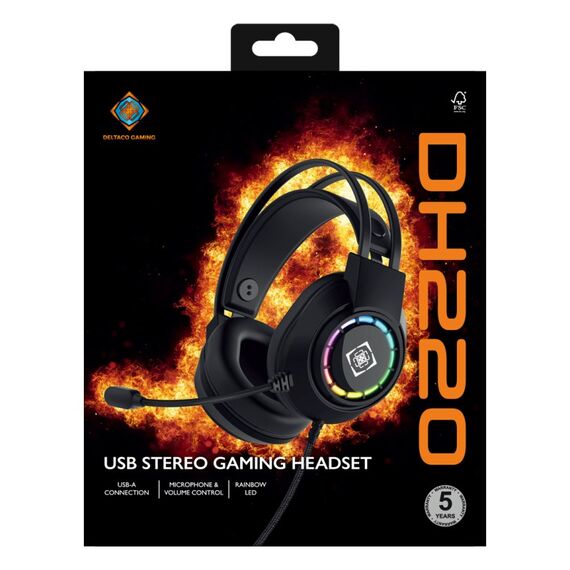 Deltaco Gaming GAM-168 Kopfhörer & Headset Kabelgebunden Kopfband USB Typ-A Schwarz, 9 image
