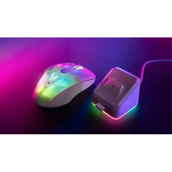Turtle Beach Kone XP Air – Kabellose, anpassbare und ergonomische RGB-Gaming-Maus, Bluetooth, optischer Sensor 19K DPI, bis zu 100-Stunden-Akku und Ladestation - Weiß, 5 image