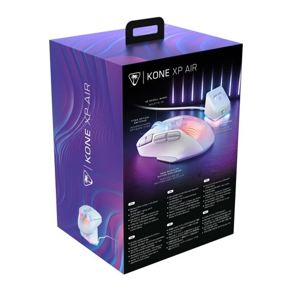 Turtle Beach Kone XP Air – Kabellose, anpassbare und ergonomische RGB-Gaming-Maus, Bluetooth, optischer Sensor 19K DPI, bis zu 100-Stunden-Akku und Ladestation - Weiß, 7 image