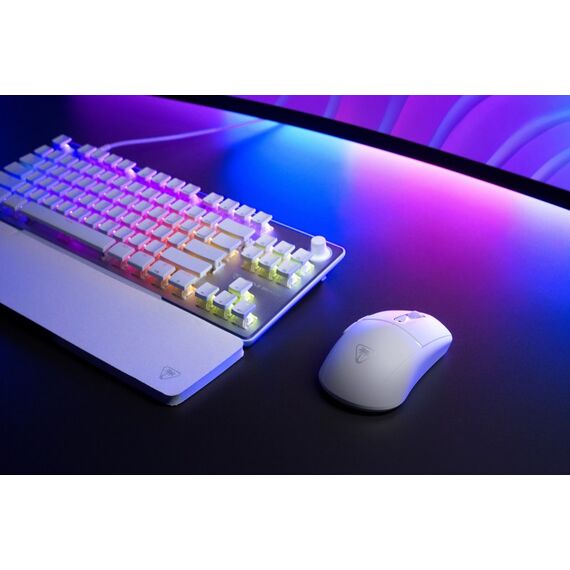 Turtle Beach Burst II Air – Kabellose 2,4-GHz-Gaming-Maus: ultraleichte 47 g, Optical Switches, symmetrisch, optischer Sensor, 26k DPI, Bluetooth, bis zu 120h Akkulaufzeit - Weiß, Farbe: Weiß, 6 image