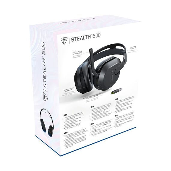 Turtle Beach Stealth 500 Schwarz Playstation Kabelloses Gaming Headset w/ 40hr Stunden und Bluetooth für PS5, PS4, PC, 11 image