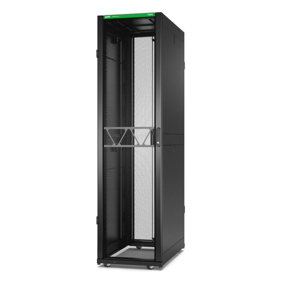 APC NetShelter SX Server Rack Gen 2, 48 HE, 2258H x 600W x 1070D mm, mit Seitenwänden, Schwarz
