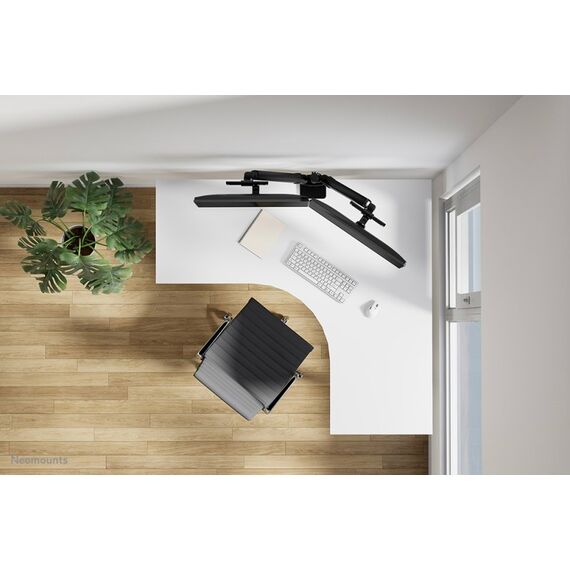 Neomounts DS65S-950BL2 Monitorarm 24-34" - Gasfeder - Topfix - mehrfach verstellbar - 180°-Stopp, Farbe: Schwarz, 16 image