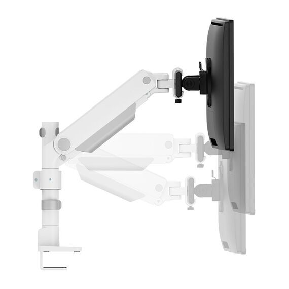 Neomounts DS65S-950WH2 Monitorarm 24-34" - Gasfeder - Topfix - mehrfach verstellbar - 180°-Stopp, Farbe: Weiß, 8 image