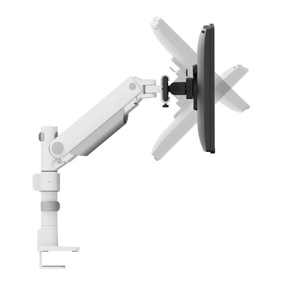 Neomounts DS65S-950WH2 Monitorarm 24-34" - Gasfeder - Topfix - mehrfach verstellbar - 180°-Stopp, Farbe: Weiß, 10 image