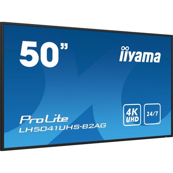 iiyama LH5041UHS-B2AG Signage-Display Digital Signage Flachbildschirm 127 cm (50") LCD 500 cd/m² 4K Ultra HD Schwarz 24/7, 4 image