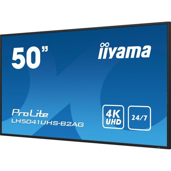 iiyama LH5041UHS-B2AG Signage-Display Digital Signage Flachbildschirm 127 cm (50") LCD 500 cd/m² 4K Ultra HD Schwarz 24/7, 5 image