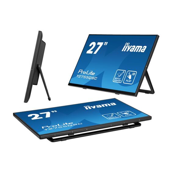 iiyama ProLite T2755QSC-B1 Computerbildschirm 68,6 cm (27") 2560 x 1440 Pixel Quad HD LCD Touchscreen Schwarz, 16 image