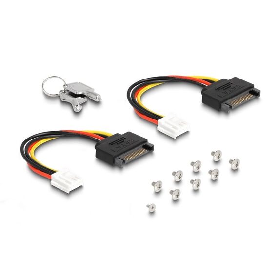 DeLOCK 5.25″ Wechselrahmen für 8 x M.2 NVMe SSD mit Slim SAS SFF-8654 Anschluss, 4 image