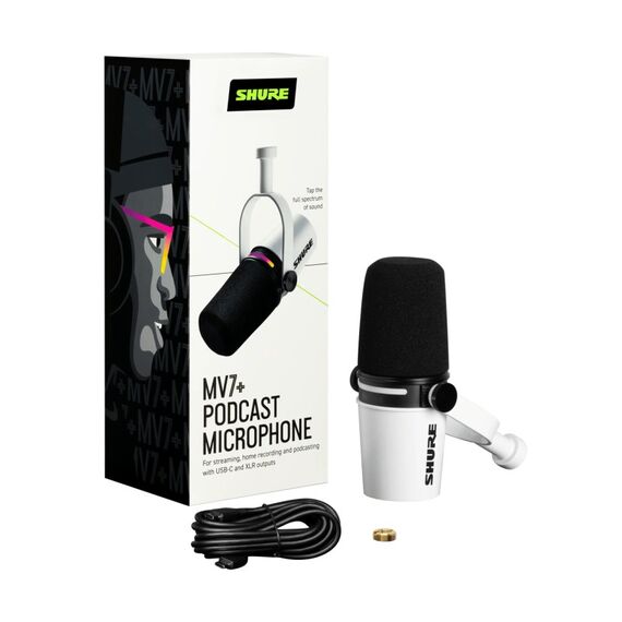 Shure MV7+-W Mikrofon Weiß Studio-Mikrofon, 5 image
