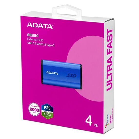 ADATA SE880 4 TB USB Typ-C 3.2 Gen 2 (3.1 Gen 2) Blau, 5 image