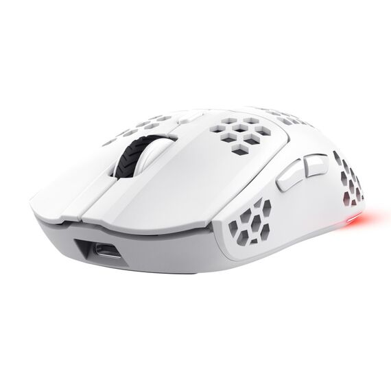 Trust GXT 929 Helox Maus Gaming Rechts RF Wireless Optisch 4800 DPI, Farbe: Weiß
