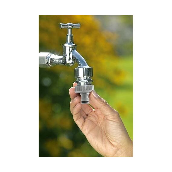Gardena 18222-20 Anschlussteil für Wasserschlauch Hahnanschluss Grau 1 Stück(e)