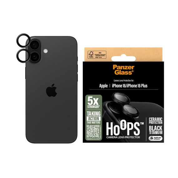 PanzerGlass ® Hoops® Ceramic Kameraschutz iPhone 16 | 16 Plus, 2 image