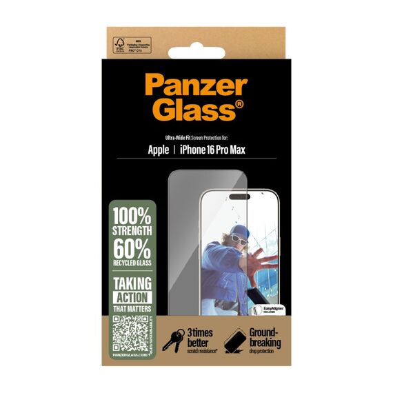 PanzerGlass ® Displayschutz iPhone 16 Pro Max | Ultra-Wide Fit, 3 image