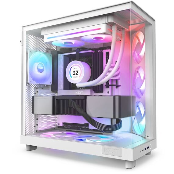 NZXT RF-U24HF-W1 Computerkühlsystem Computergehäuse Ventilator Weiß, Farbe: Weiß, 4 image