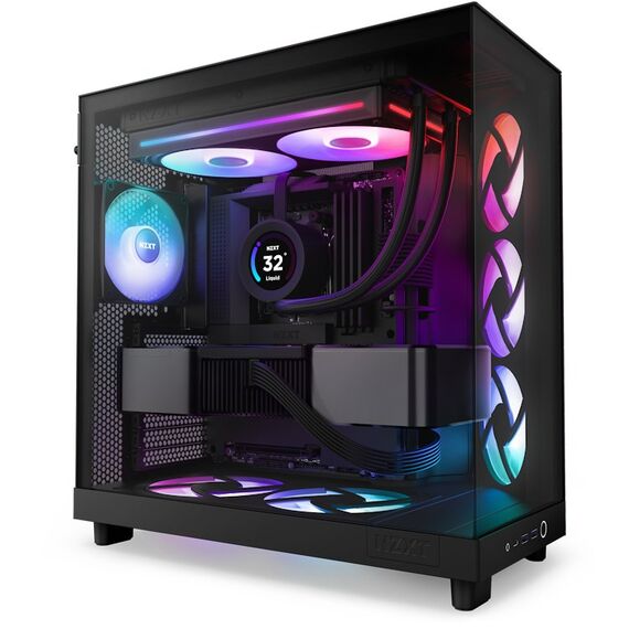 NZXT RF-U28HF-B1 Computerkühlsystem Computergehäuse Ventilator Schwarz 1 Stück(e), 4 image
