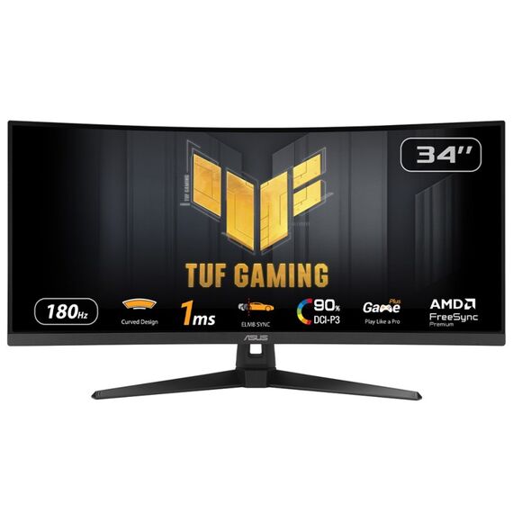 ASUS TUF Gaming VG34VQ3B Computerbildschirm 86,4 cm (34") 3440 x 1440 Pixel UltraWide Quad HD LED Schwarz