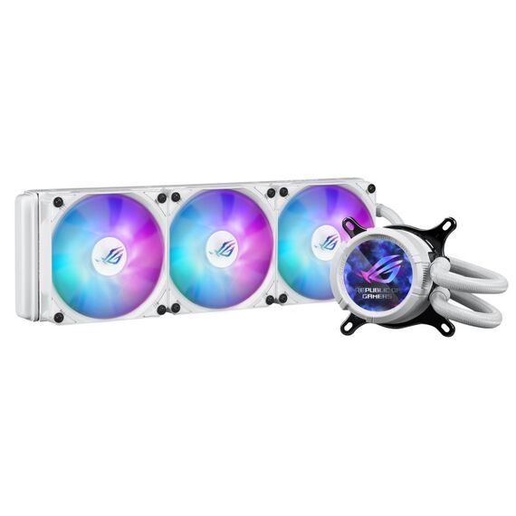 ASUS ROG Strix LC III 360 ARGB White Edition Prozessor All-in-One-Flüssigkeitskühler 12 cm Weiß, Farbe: Weiß