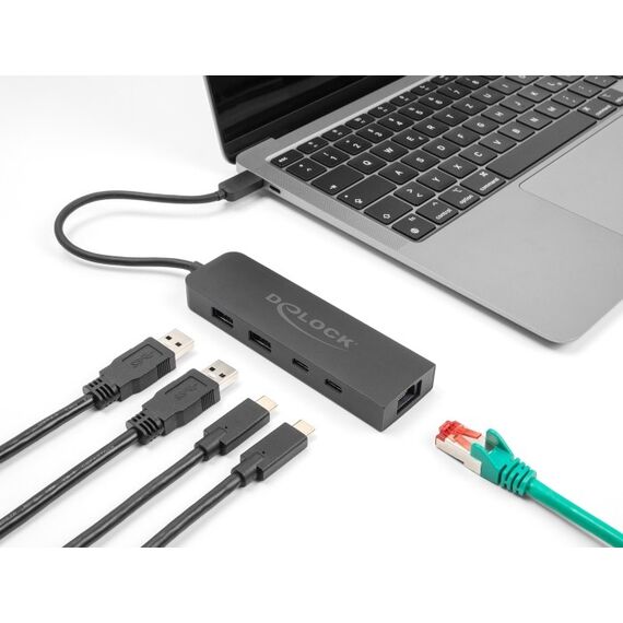 DeLOCK 10 Gbps USB Hub mit 2,5 Gigabit LAN Port und PD 85 W, 2 image
